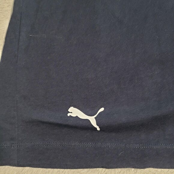 Puma BMW M Motorsport Shirt Mens Medium Blue Graphic Racing Short Sleeve - Picture 2 of 10